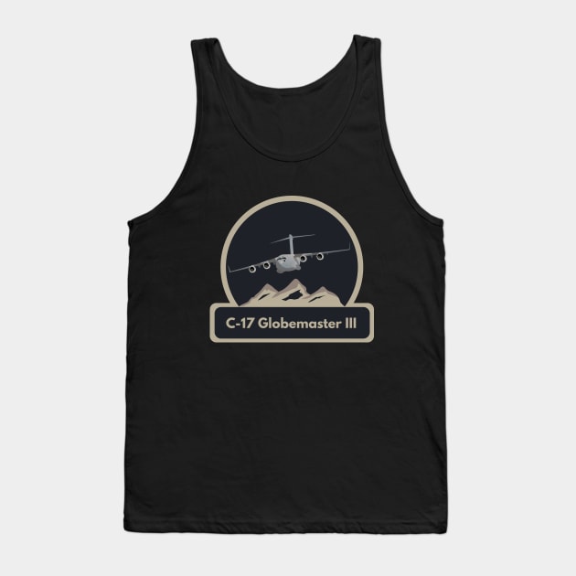 C-17 US Air Force Airplane Tank Top by NorseTech